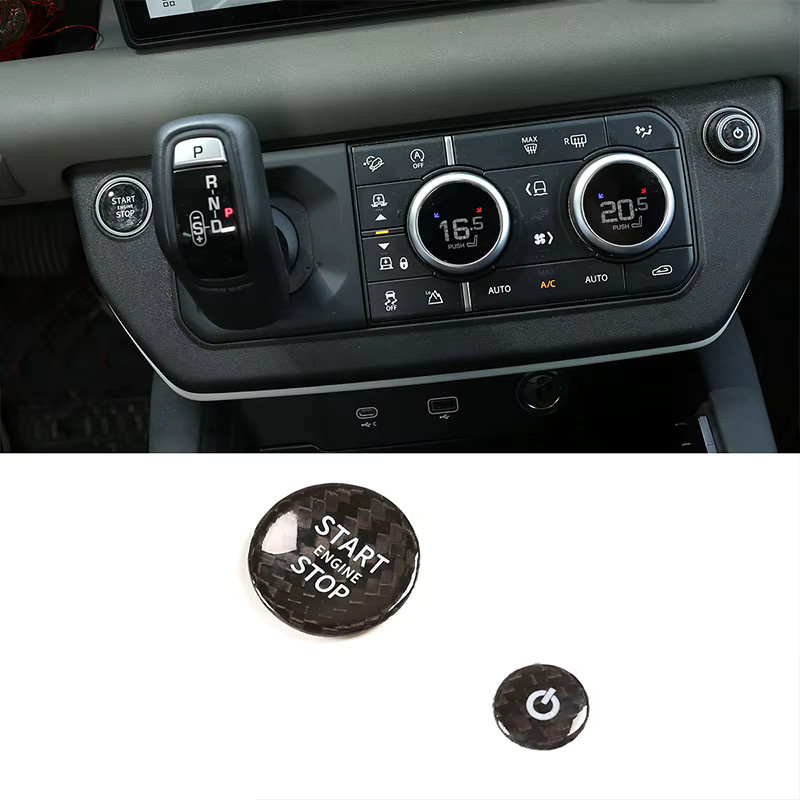 Suetlcoity Auto-Sticker für den Motor-Start-Stopp-Knopf passend für Land Rover Defender L663 2020-2023 - Bild 5