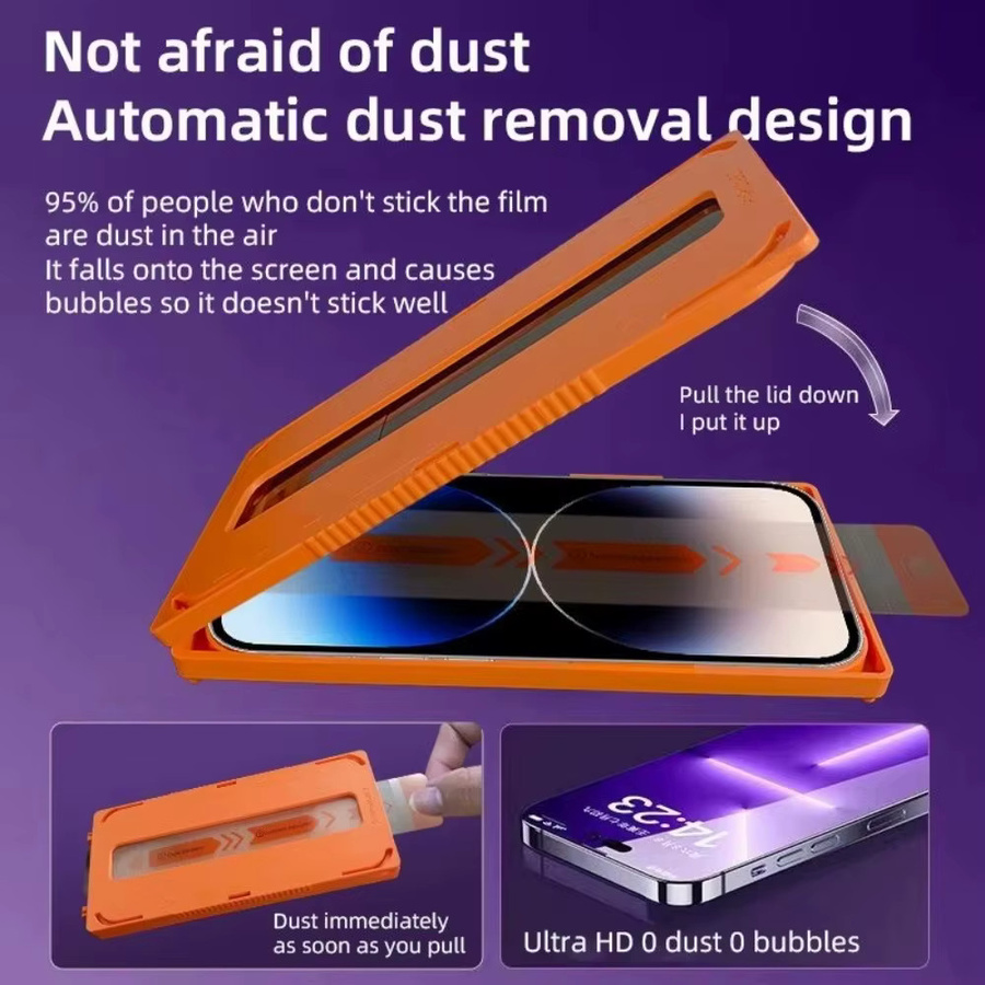 NNBILI Displayschutzfolie aus gehärtetem Glas für iPhone 17, iPhone 17 Pro, iPhone 17 Pro Max, iPhone 17 Air und iPhone 17 Luft, HD klar, transparent - Bild 2