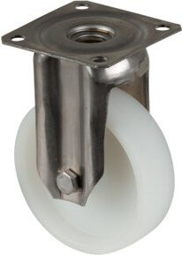 BS Apparaterolle aus Edelstahl und Kunststoff in Silber und Weiß (G110.A90.077) - Bild 1
