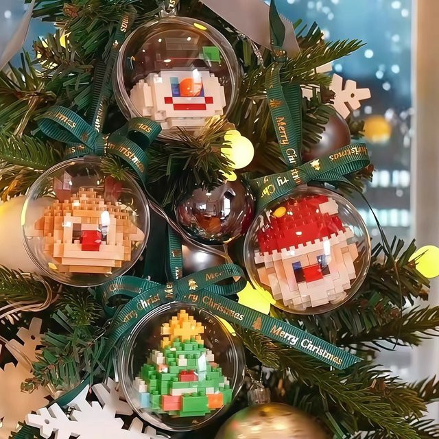 CONUSEA Weihnachten Baum Dekoration Santa Claus Baustein, Bunt / Mehrfarbig - Bild 1