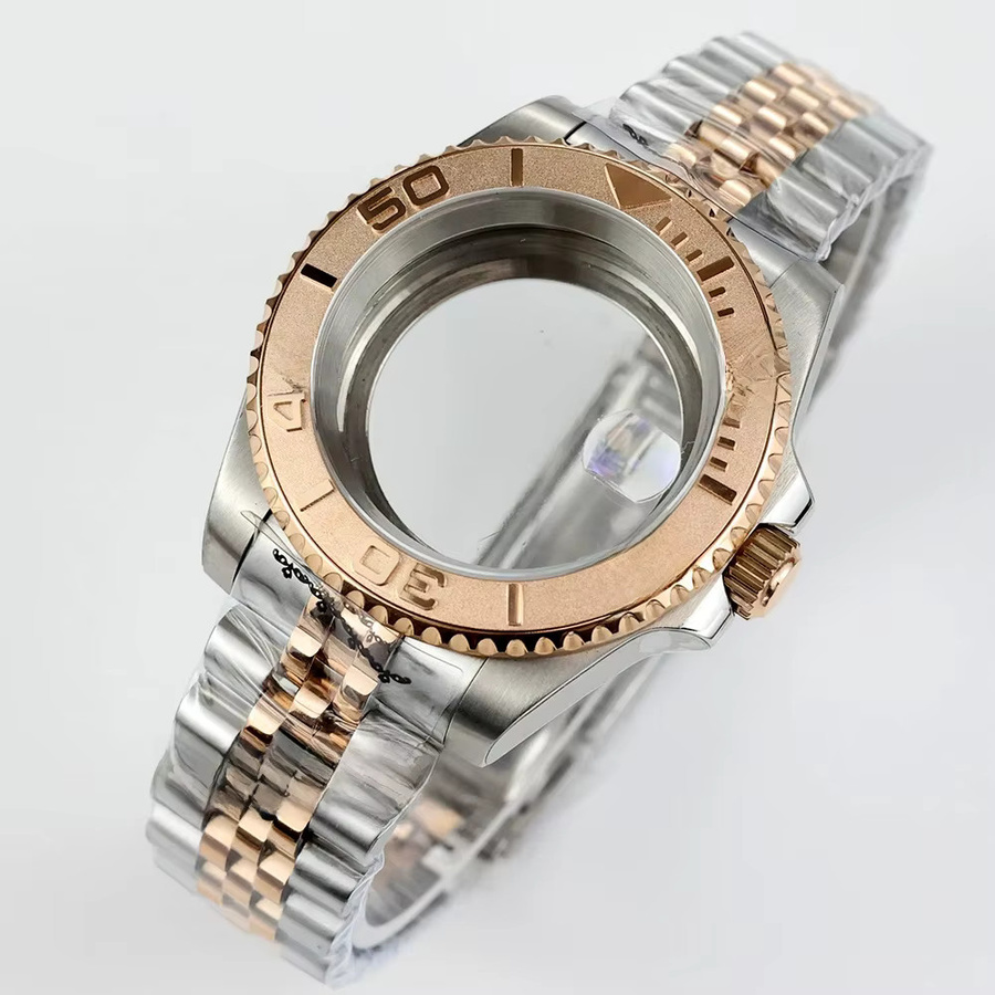 LUOJIANI Uhrenarmband Jubilee/oyster, Edelstahl, Roségold - Bild 1