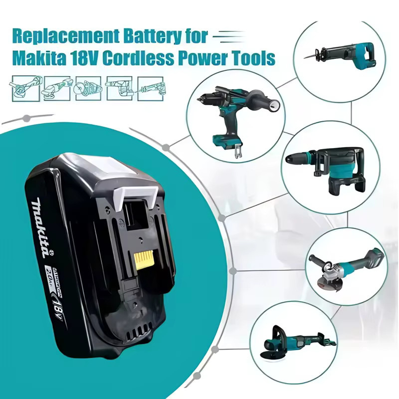 Makita BL1820B 18V Li-Ionen-Akku 2Ah in Schwarz - Bild 1