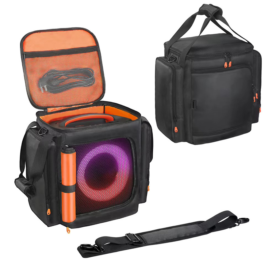 Tragbare Aufbewahrungstasche für JBL Partybox Encore 2 Wireless-Lautsprecher und Zubehör in Schwarz - Bild 3