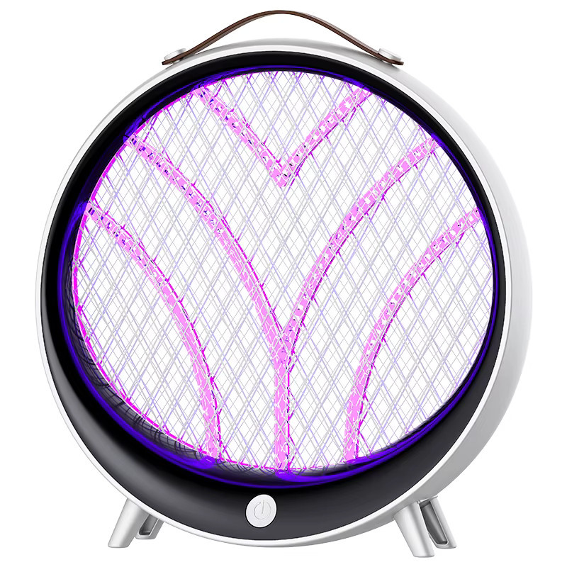 LINYILIGHT Wiederaufladbare Mückenvernichtungslampe in Weiß, Multifunktionale Zwei-in-Eins Mückenfalle mit physikalischer Abwehr für Haushalt und Outdoor - Bild 6