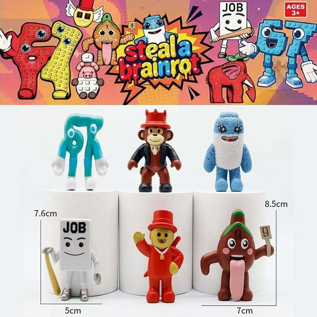 Bandai Steal A Brainrot Q-Version Erdbeer-Modellfigur, Einzelfigur, ab 3 Jahren - Bild 1