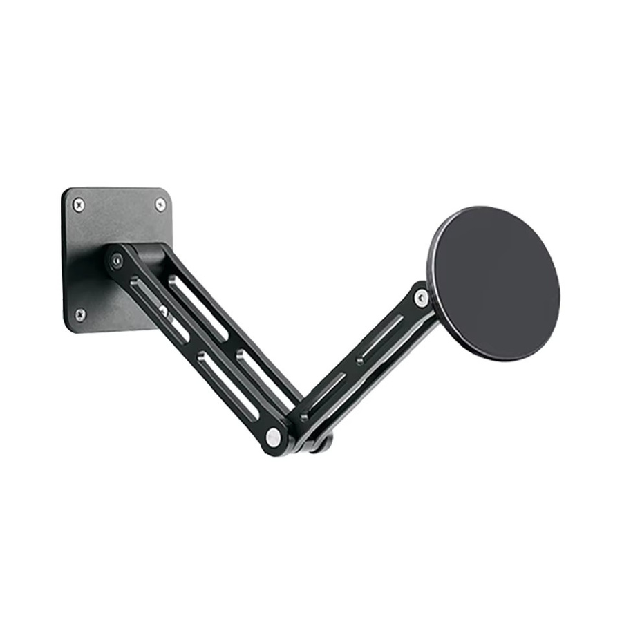OUTMIX Magnetische Tablet-Wandhalterung und Telefonständer in Schwarz, 360 Grad drehbar und ausziehbar für Geräte von 4,7 bis 12,9 Zoll wie iPad - Bild 3