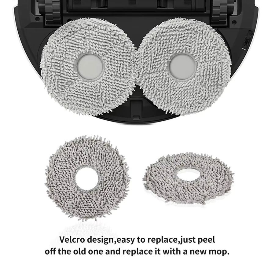 WINDNINJA Mopp-Tücher passend für Xiaomi X20, X10, X10 Plus, X20 Max, ECOVACS X1S PRO, X2 OMNI, T20 OMNI, T30 sowie Dreame L20 Ultra und L30 Ultra - Bild 4