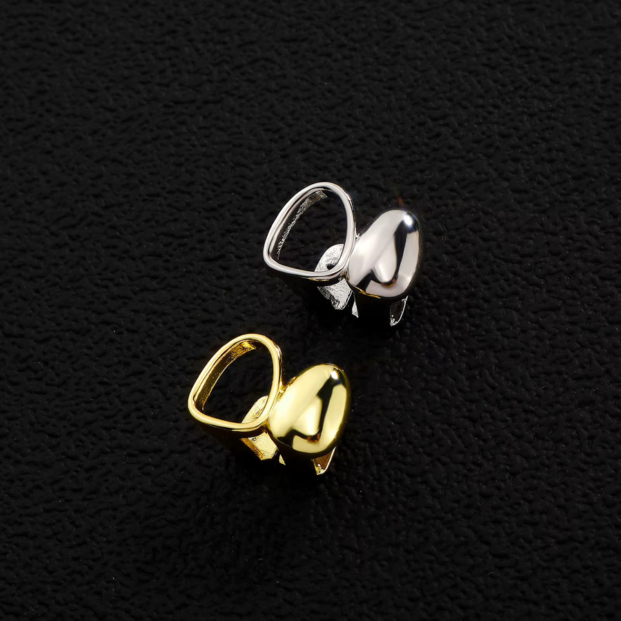 TOPGRILLZ Zahnkappen Geometrisch, Gold, Unisex, Punk - Bild 2