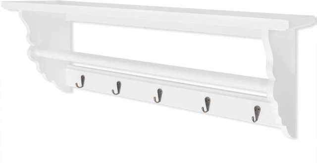 Garderobe VD Home Furnishing im Barockstil aus MDF in Weiß - Bild 1