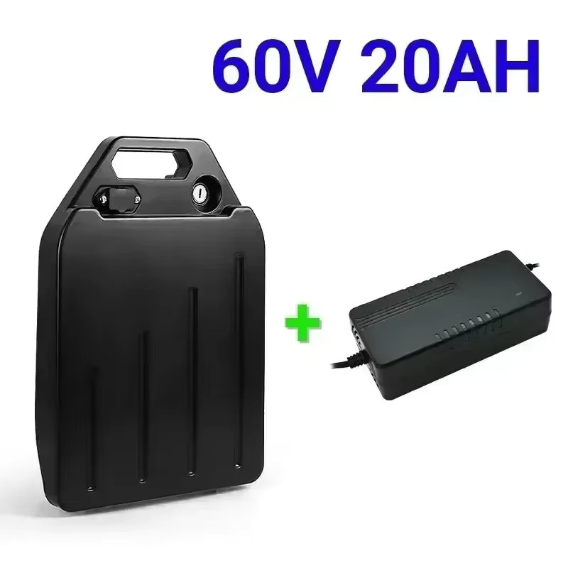 Harley Citycoco Elektrobatterie 60V 20Ah-40Ah für 1500W Motorrad, Wasserdichte Lithium-Ionen-Batterie in Schwarz - Bild 6