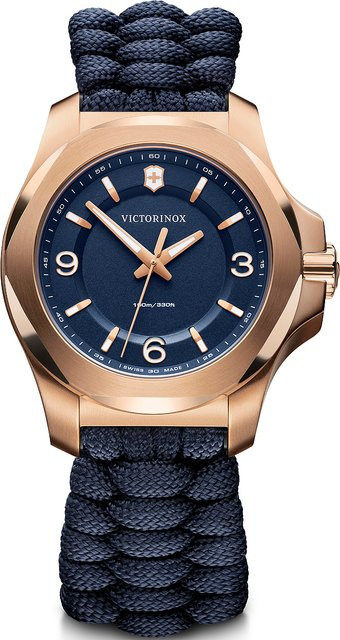 Victorinox I.N.O.X. V Damenuhr, Quarz, Edelstahl, 37 mm, Textil/NATO, Blau, 10 ATM - Bild 1