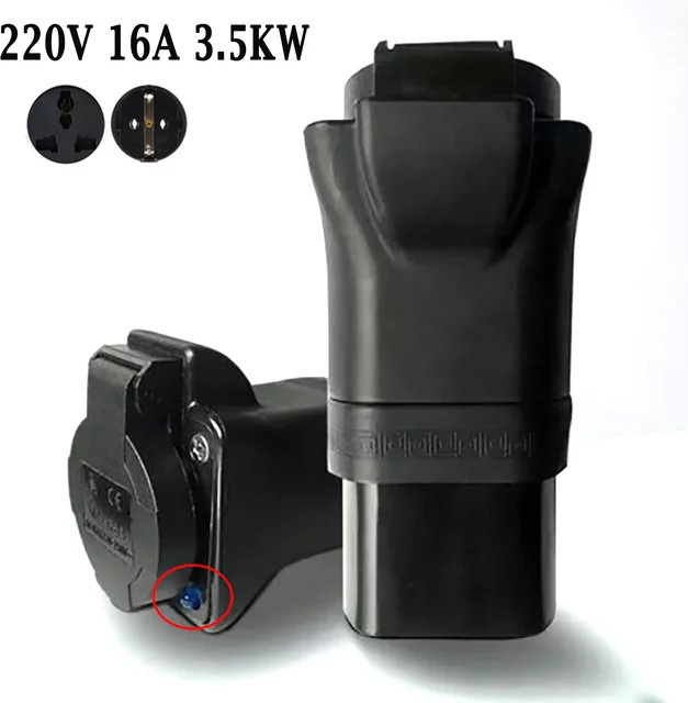V2L Auto Entladung Adapter GB/T Stecker auf EU Schuko Ladekabel für BYD Atto 3, Schwarz - Bild 1