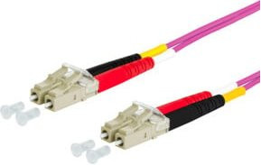 BTR NETCOM Duplex-Glasfaserkabel OM4 mit LC/LC-Steckern, Multicolour, Länge: 2 m - Bild 1
