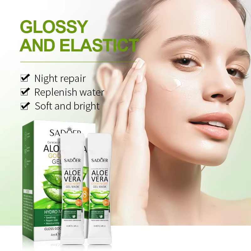 Sadoer Aloe Vera Schlaf-Gesichtsmasken, 20 Stück, Unisex - Bild 2