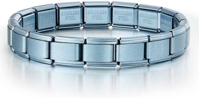 GEMOSA Charm-Armband Edelstahl, Silber, 9mm, Unisex - Bild 1