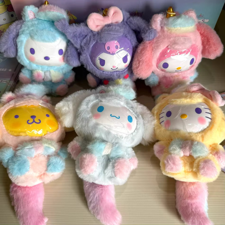 TOPTOY Dream Unicorn Serie, Vinyl-Plüschpuppen Blindbox, My Melody, Kuromi, ab 14 Jahren - Bild 1