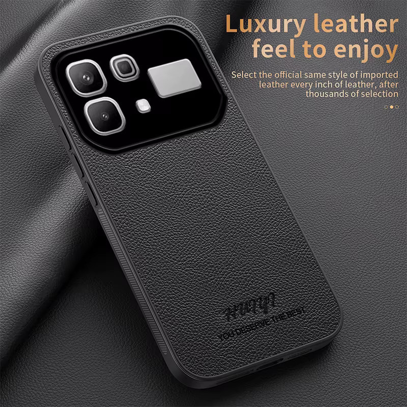 Luxuriöse Business-Schutzhülle aus PU-Leder für Infinix Note 60 Pro 5G 50X 50S Hot 70 60 Pro Plus 60i in Blau mit magnetischem Stoßschutz - Bild 2