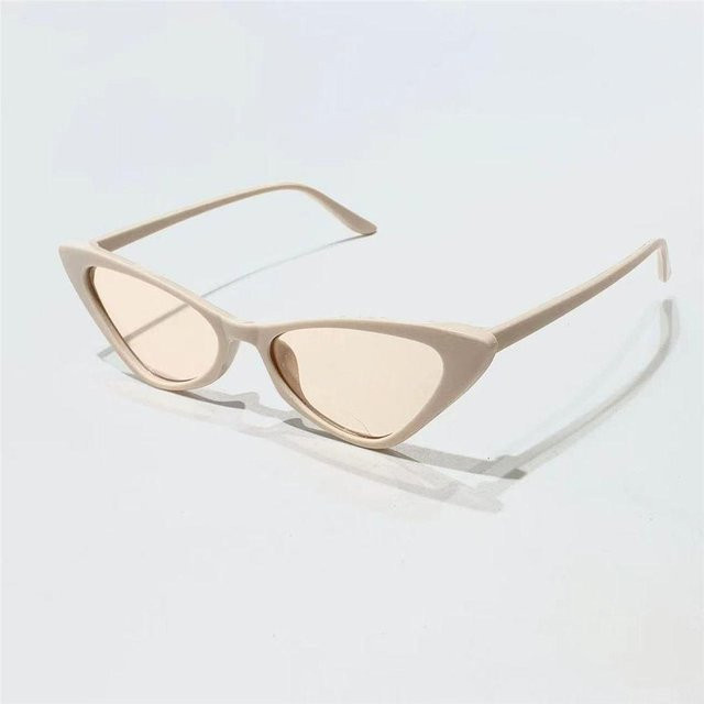 Yiran Sonnenbrille Cat Eye, Damen, Vollrand, Kunststoff, beige - Bild 1