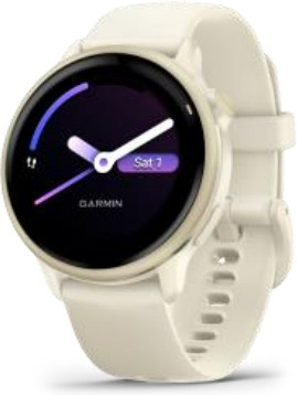 Garmin Vivoactive 6 Music Fitness-Smartwatch in Gold/Weiß mit GPS und Bluetooth sowie Schlaf-Tracking und SpO2-Messung - Bild 1