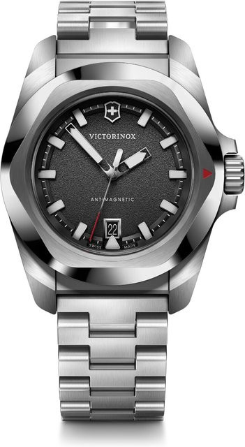 Victorinox Herrenuhr I.N.O.X., Quarz, Edelstahl, 41 mm, Schwarz, 20 ATM - Bild 1