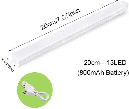Aloisia Drahtloses LED Nachtlicht mit Bewegungssensor, Warmweiß, Länge: 20 cm - Bild 1
