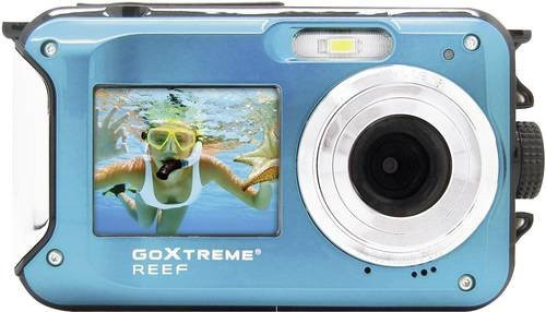 GoXtreme Reef Blue Digitalkamera mit 24 Megapixeln und Full HD Video, wasserdichte Action Camera in Blau - Bild 1