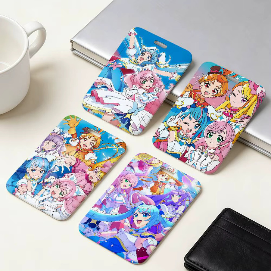Anime H-Hirogaru Sky Pretty Cure Precure Schiebe-Kartenhalter für ID-Namensschilder und Buskarten in Multicolour aus Kunststoff - Bild 2