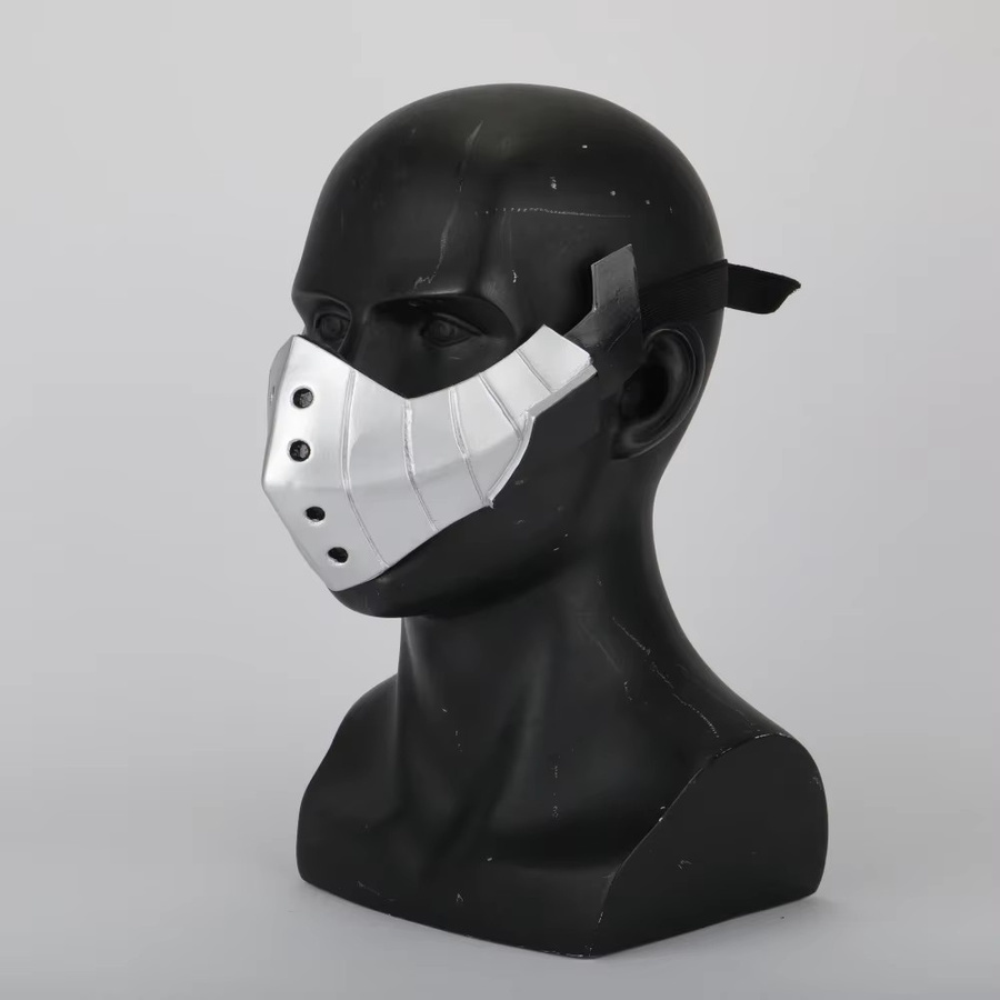 Beast Kingdom My Hero Academia Izuku Midoriya Maske, Kunststoff, Grau - Bild 2