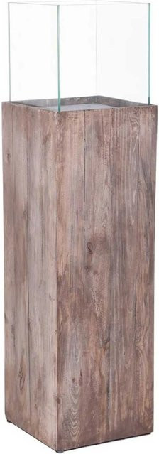 Vivanno Windlichtsäule Candela in Umbraantik, Farbe: Braun, B/T/H: 27 x 27 x 100 cm - Bild 1