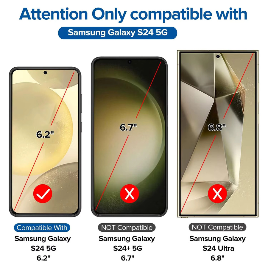 Samsung Galaxy S24 gehärtetes Glas transparent - Bild 2