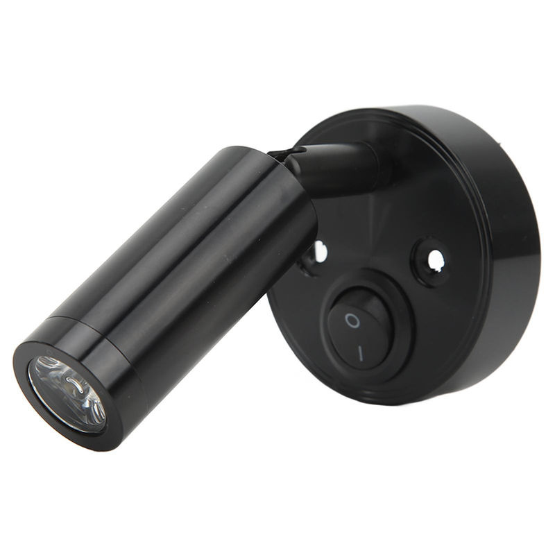 TOMTOP JMS LED Leselampe mit Schalter und Drehbarer Wandhalterung für Boot, Wohnmobile und Yachten, Schwarz - Bild 7