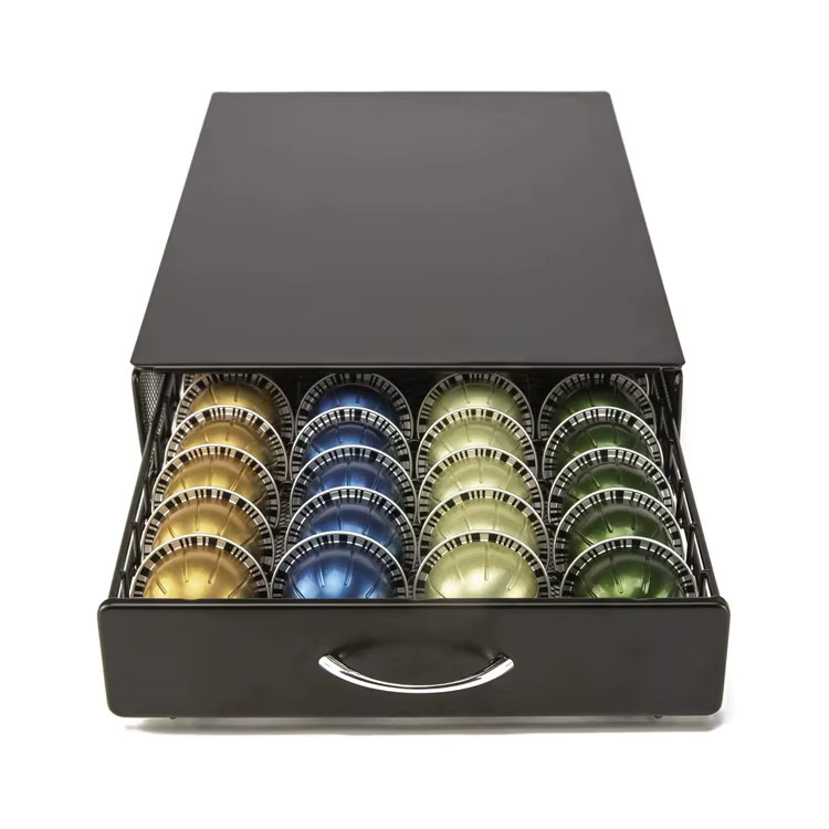 Kaffeekapsel-Halter Nespresso Organizer aus Metall in Schwarz für Vertuo, Dolce Gusto und Verismo - Bild 5