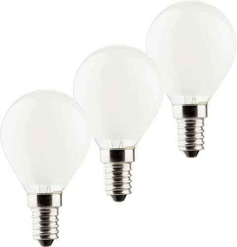 Müller-Licht LED Filament Leuchtmittel E14 Tropfenform Warmweiß 3er Set - Bild 1
