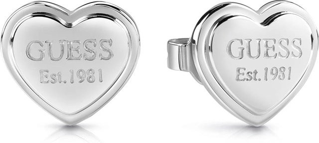 Guess Ohrstecker Edelstahl, Silber, Damen - Bild 1