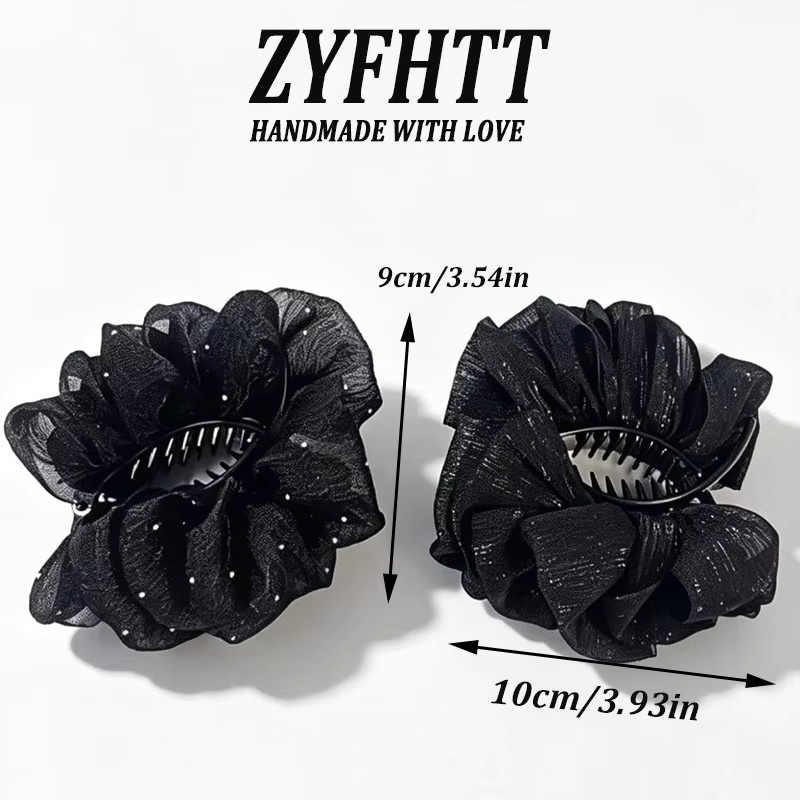 ZYFHTT Netz-Haarspange für Damen, 1/4/8 Stück - Bild 3