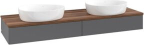 V&B Waschtischunterschrank Antao mit Beleuchtung, Anthrazit lackiert, B/T: 160 x 50 cm - Bild 1