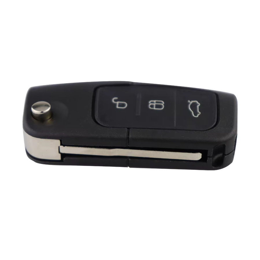 YIQIXIN Fernbedienungsschlüssel für Ford Focus Mk2 Mk3 Mk4 Fiesta Mondeo Ranger Fusion C Max in Schwarz mit 433MHz 4D60/63 Chip 40/80 Bit HU101 FO21 Schlüsselblatt - Bild 3