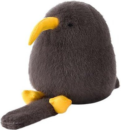 Kidsly Kiwi Armband, Plüscharmband, Tiere, Braun Weiß Grau, 12cm - Bild 1