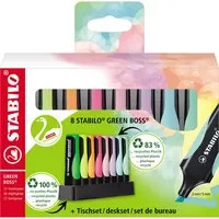STABILO Textmarker GREEN BOSS multicolor 8er Pack mit Keilspitze - Bild 1