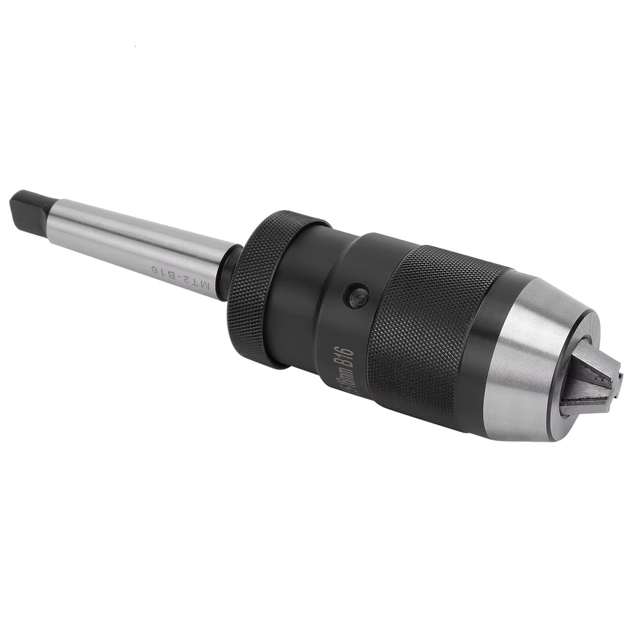 Schnellspannbohrfutter mit Morsekegel MT2-B16 für Bohrmaschinen, Spannbereich 0,5–16 mm, Farbe: Silber - Bild 6