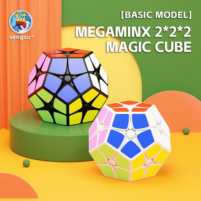 SENGSO Megaminx 2x2 Zauberwürfel, 12-seitiges Dodekaeder, Puzzle, Stickerless - Bild 1