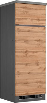 HELD MÖBEL Kühl- und Gefrierkombi-Umbauschrank Tampa in Braun, B/T/H: 60 x 60 x 166 cm - Bild 1