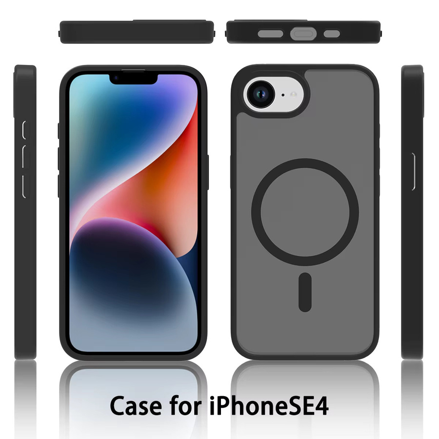 Matte MagSafe Handyhülle für Apple iPhone in Schwarz - Bild 2