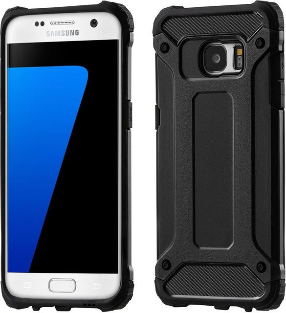 Techsuit Hybrid Armor Schutzhülle für Samsung Galaxy S7 G930 in Schwarz - Bild 1