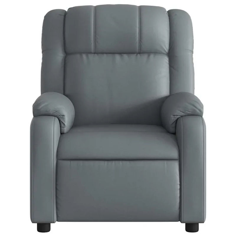 Vidaxl Aufklappbarer Massagesessel in Grau mit Kunstleder Bezug als moderner Relaxsessel - Bild 6