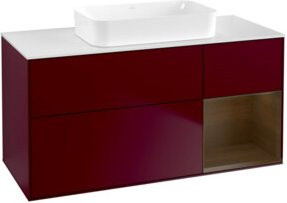 V&B Waschtischunterschrank Finion in Walnuss Furnier, Peony Matt, B: 120 cm, T: 60 cm - Bild 1