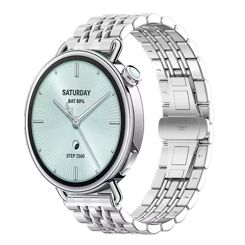 Uhrenarmband Edelstahl, Silber, Unisex - Bild 2