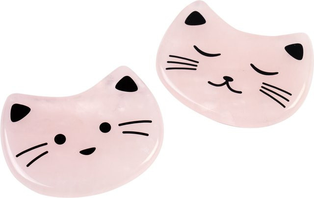 viva domo Gua-Sha-Stein Kätzchen, 2 Stück, Unisex, Gesicht und Körper - Bild 1