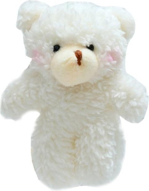 Linyi toy Schlüsselanhänger Plüschbär, weiß, Unisex - Bild 1