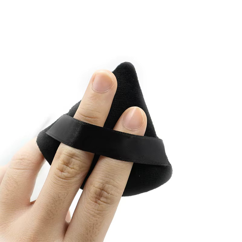 GUGCGV Dreieckige Samt-Puderquaste, Unisex - Bild 3